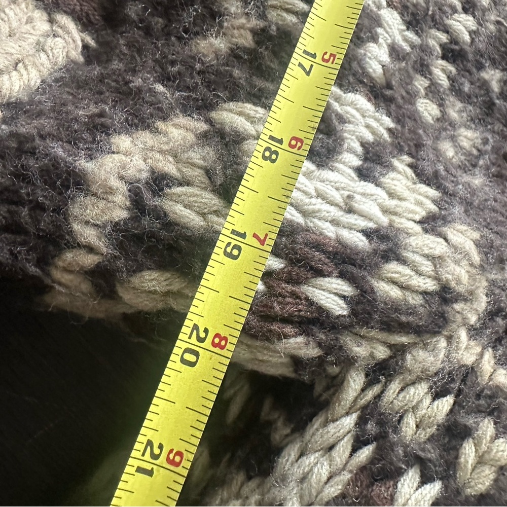 Vintage Abercrombie and fitch Ezra fitch hand knit lambswool button up sweater - Picture 8 of 10